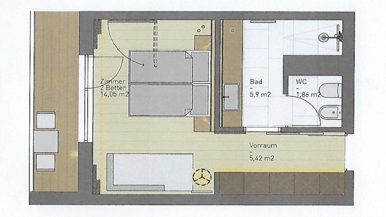 Hotel Olympia Brunico Bagian luar foto